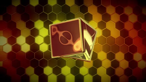 Procedural Algorithmic Math Animation 4K Dynamic Visual Background Video stock 342387568