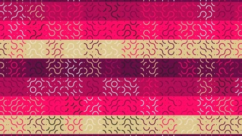 Procedural Animation Of Minimal Geometric Elements Seamless Motion Background Stock Footage 332979663