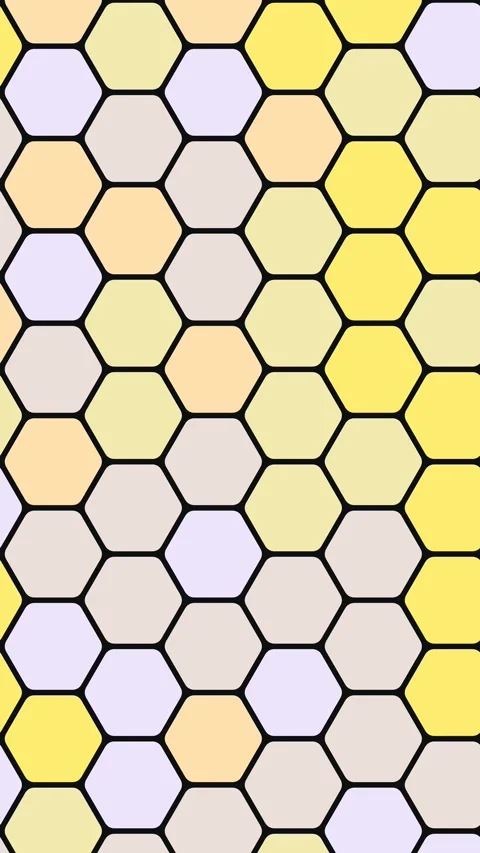 Procedural Circle Fill Hexagonal Animation Loop Stock Footage 333051195