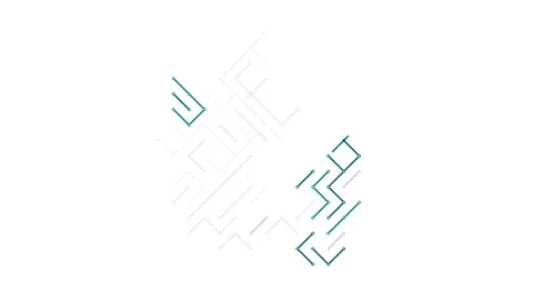 Procedural Diagonal Graphics Assemble the Map of Denmark Stock Footage 325718308