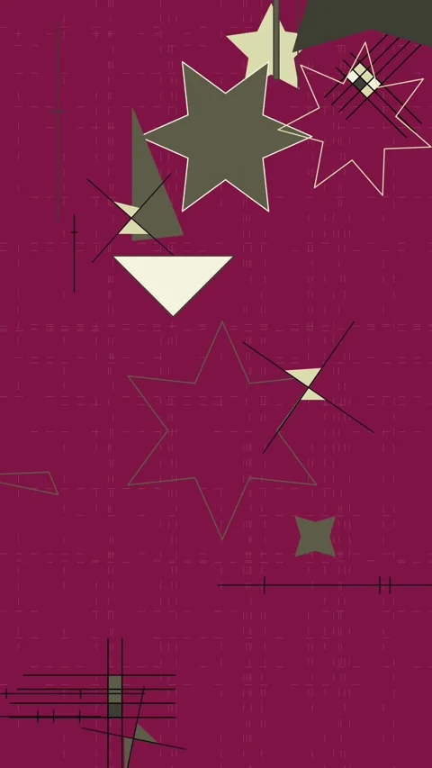 Procedural Geometric Animation Creating Minimal Motion Background Stock Footage 330238082