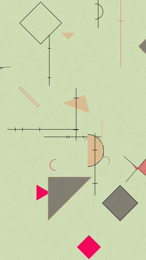 Procedural Geometric Motion Pattern For Modern Abstract Background Stock Footage 330238136
