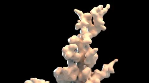 Procedural growth of matter Stock Illustration