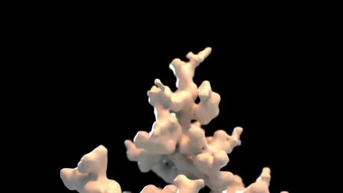 Procedural growth of matter Stock Illustration