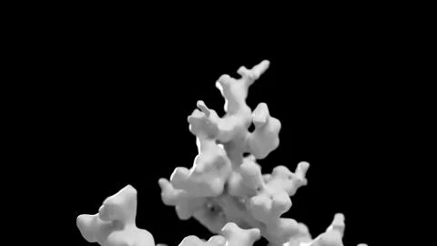 Procedural growth of matter Stock Illustration