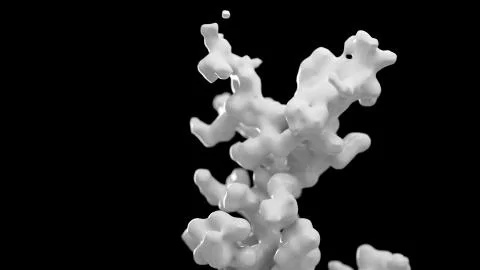 Procedural growth of matter Stock Illustration