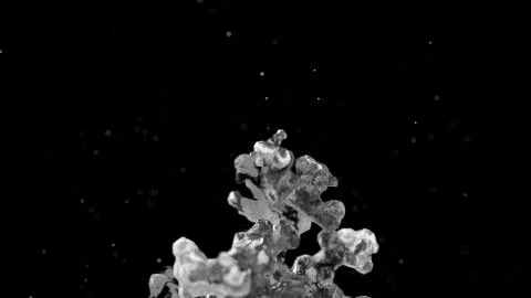 Procedural growth of matter Stock Illustration