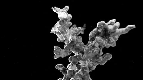 Procedural growth of matter Stock Illustration
