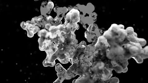 Procedural growth of matter Stock Illustration