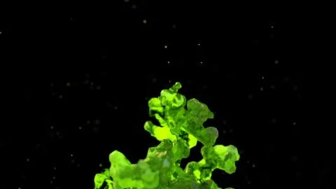 Procedural growth of matter Stock Illustration