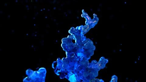 Procedural growth of matter Stock Illustration