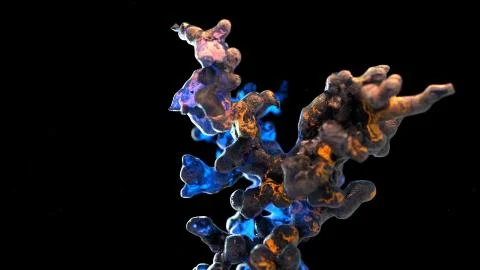 Procedural growth of matter Illustrazione stock