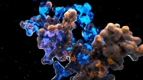 Procedural growth of matter Stock Illustration