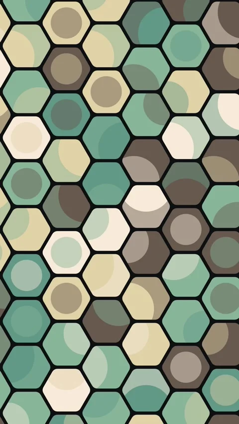 Procedural Hexagonal Matrix Structure for Innovative Business Software Interface Stock Footage 333051257