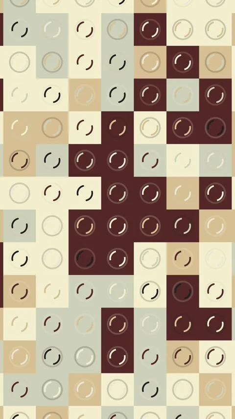 Procedural Shape Animation With Modern Structured Visual Composition Vídeo Stock 331392167