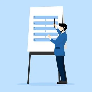 Procedure and workflow concept, planning process or sequence to complete. Illustrazione stock