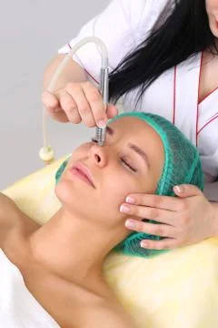 Procedure of Microdermabrasion. Foto stock