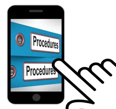 Procedures folders displays correct process and best practice Stockillustratie