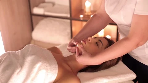 Procedures in the spa concept Stock Footage 87870274