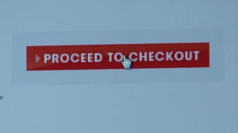 "Proceed to Checkout" button. Internet Shopping. Stock Footage 10757579