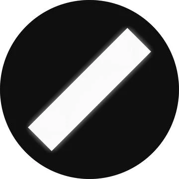 Proceed signal for trams in Germany - Only to the right Stock Illustration