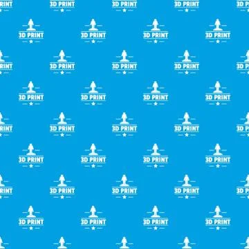 Process 3d printing pattern seamless blue 스톡 일러스트
