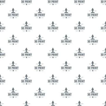 Process 3d printing pattern vector seamless Illustrazione stock