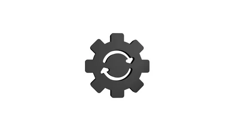 Process 3D rendering rotating gear mechanism wheel for teamwork success and.. 動画素材 313463647