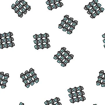 Process aluminium production vector seamless pattern Illustrazione stock