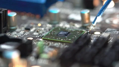 The process of applying flux Stock-Footage 71242402