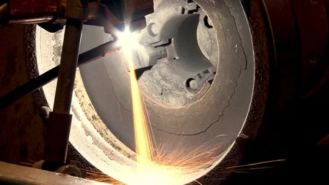 Process of applying thermal barrier coatings on elements of hot engine parts. 스톡 동영상 111664394