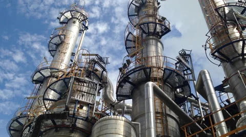 Process area of Petroleum plant 库存影片 53304321