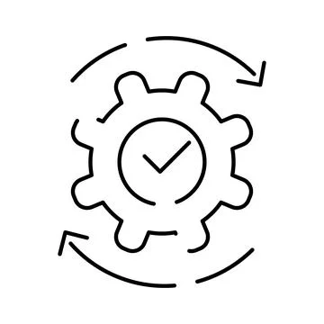 Process automation and workflow management concept Stock Illustration