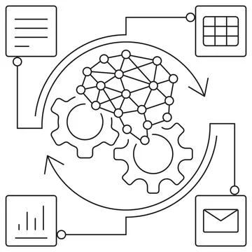 Process Automation icon Stock Illustration