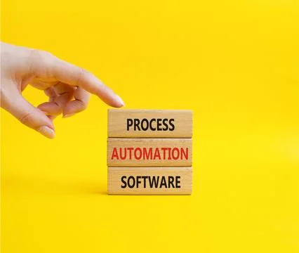 Process Automation Software symbol. Concept word Process Automation Softwar.. 写真素材