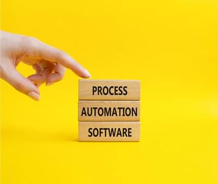 Process Automation Software symbol. Concept word Process Automation Softwar.. Stock Photos