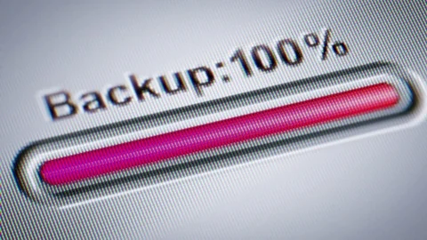 Process of Backup on the screen. Stock Footage 72573815