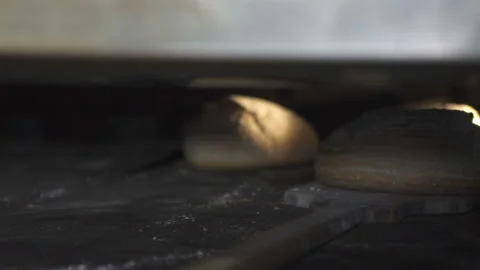 The process of baking bread in the bakery Video stock 97706134