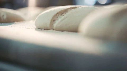 Process of baking breads in 4K Stock Footage 70684775