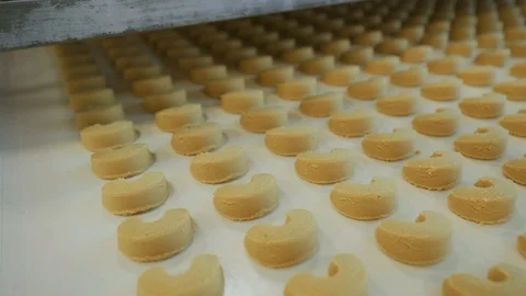 Process of baking in confectionery factory Stock Footage 102087351