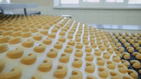 Process of baking in confectionery factory Stock Footage 102087395