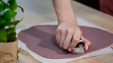 Process of baking cookies at home Stock Footage 84072608
