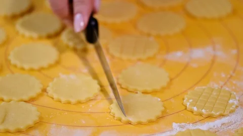 The process of baking cookies at home. Stock Footage 94858927