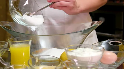 Process of baking Easter bread with raisins soaked in cognac. homemade holiday Stock Footage 346189724