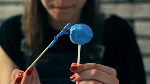 Process of baking homemade cake pops Stock Footage 46484552