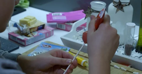 Process Of Baking Homemade Cake Pops Stock Footage 85759164