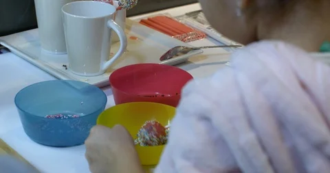 Process Of Baking Homemade Cake Pops Stock Footage 85787763