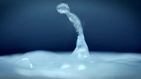 The process of boiling water, a stream of water shooting out of a humidifier or Stock Footage 257771386