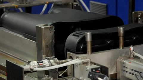 The process of bonding plastic parts. Stock Footage 140054769