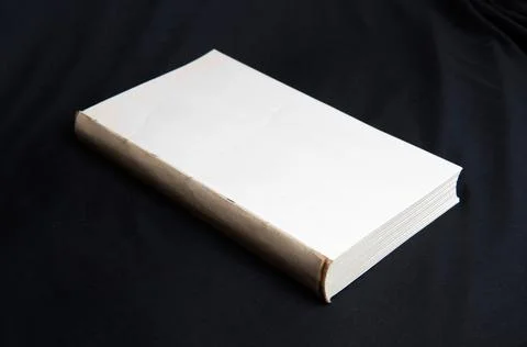 The process of book binding; preparing the book spine Stock Photos